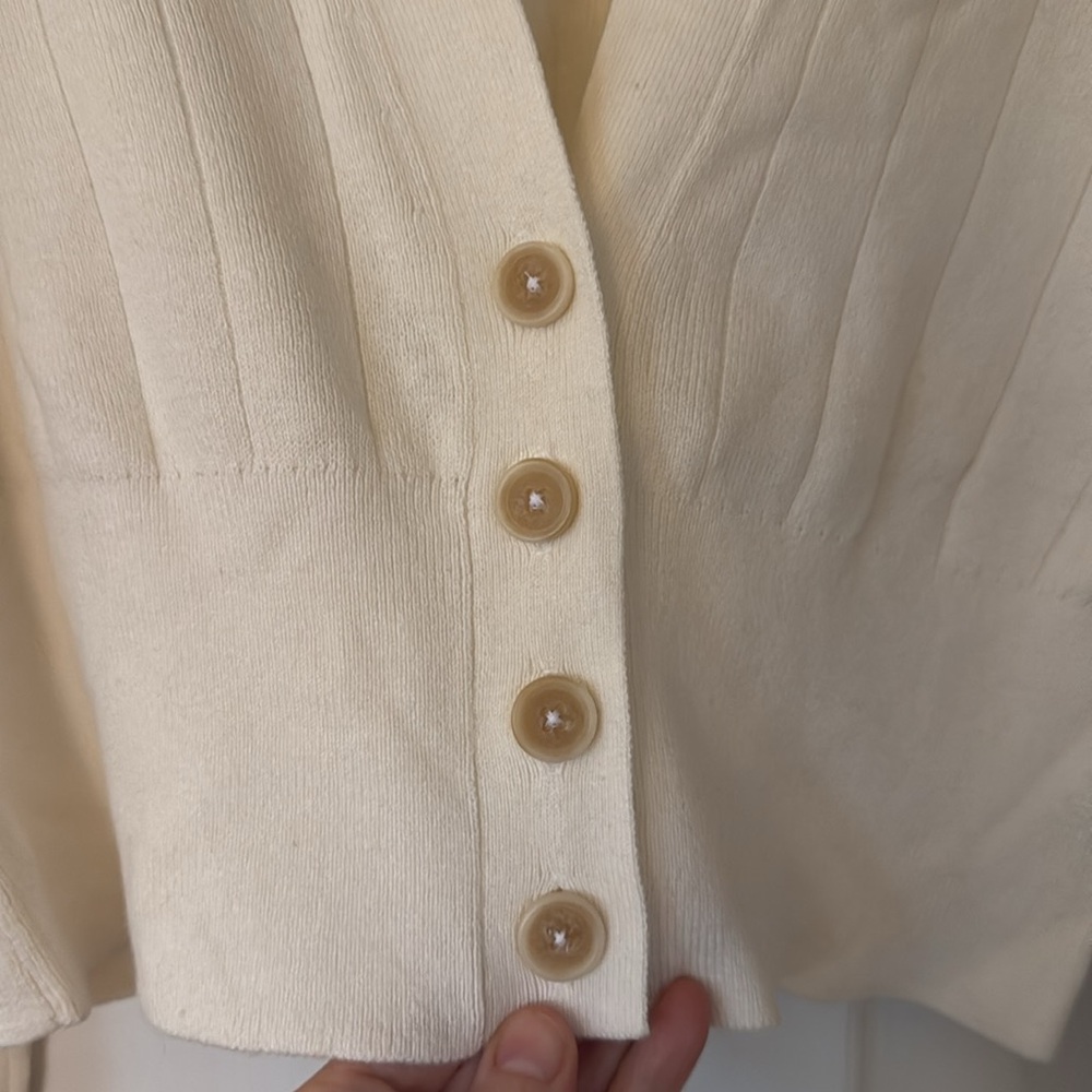 Banana Republic Cardigan, NWT, Cream, Large - Picture 3 of 7